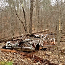 Abandoned Oldsmobile in the middle of some Georgia woodlands 