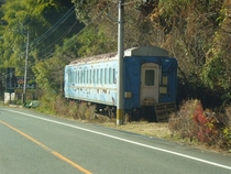Abandoned Passenger Car in Rural Japan