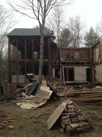Abandoned Pre-Revolutionary War home being torn down and stripped in Dover New Hampshire  Album in comments