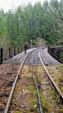 Abandoned railroad trestle- Northern Oregon
