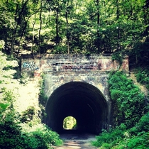 Abandoned railroad tunnel in southern Ohio 