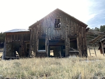 Abandoned ranch house in rural Montana