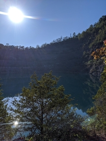 Abandoned Rock Quarry Has Transformed Into Beautiful Mountain Lake