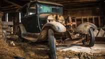 Abandoned Rusted  Ford Model T or A I cant tell Canada 