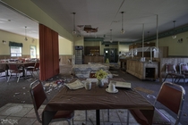 Abandoned s Style Restaurant with Everything Left Behind 