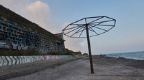 Abandoned seaside resort in Odessa Ukraine 