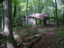 Abandoned shack Shenandoah National Park Virgina 