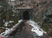 Abandoned since  - The Clinton Train Tunnel in Massachusetts