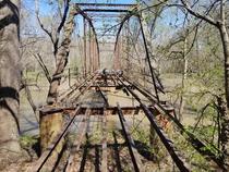 Abandoned single lane country bridge 