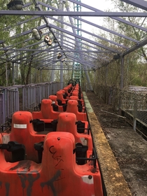 Abandoned Six Flags in New Orleans Louisiana