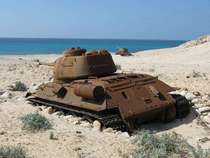 Abandoned Soviet Tank left on Socotra Island Yemen 