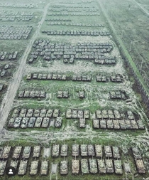 Abandoned Soviet tanks in Siberia