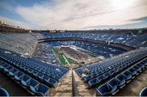 Abandoned stadium in Pontiac MI