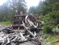 Abandoned Stamp Mill and Mine Tobacco Root Mountains Montana 