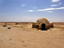 Abandoned star wars movie set from A New Hope known as the Lars Homestead Tunisia 