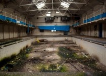 Abandoned swimming pool in Brighouse UK 