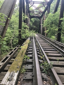 Abandoned tobacco railroad NC