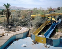 Abandoned water park Dead Sea 