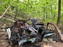 Abandoned wrecked truck