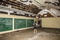 Abandoned WWII Underground Bunker in Hawaii Some writing on chalkboards were from the s
