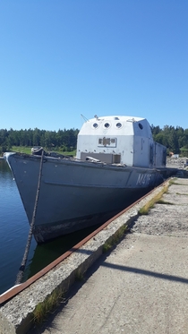 Abondoned military ship in Estonia