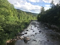 About a  min walk from my camp site White Mountain National Forest Stoneham Maine 
