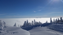 Above the clouds at Smugglers Notch Vermont 