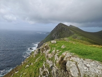 Achill Island Ireland - Croaghan Cliff the third highest cliffs in Europe 