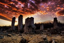 Admirable rock formations in Varna Bulgaria 