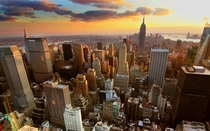 Aerial View of New York City 