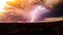 Afternoon Pilbara thunderstorm in beautiful gorges - Australia  
