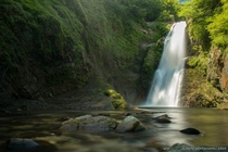 Aiu Waterfall in Japan during summer 