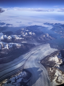 Alaskan glaciers from the sky 
