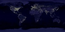All of Earths cities as viewed from space at night 