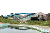 Almargem water park Viseu Portugal Partially built but never used