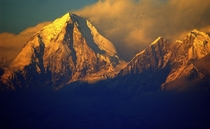 Alpenglow in the Langtang Himalaya 