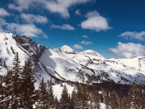 Alta UT My personal favorite ski mountain the cliff face on the left is called Devils Castle Picture taken March  