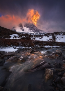 Ama Dablam from Chukhung Nepal photo by Dylan Gehlken 