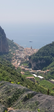 Amalfi Italy A long look back down the valley 