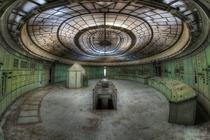 Amazing deco ceiling in abandoned power station