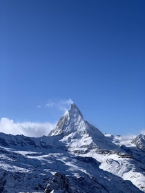Amazing weather at the Matterhorn Valais Switzerland 