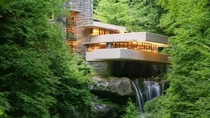American architect Frank Lloyd Wright designed Fallingwater in  as a private residence in the mountains of Southwestern Pennsylvania It is a prime example of organic architecture  fusing art and nature