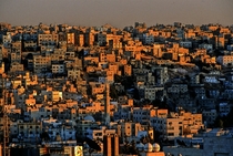 Amman Jordan in the golden hour 