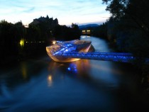 Amphitheater on the Water - Murinsel by Vito Acconci in Graz Austria 