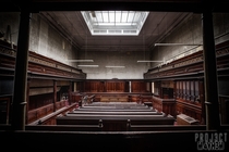 An abandoned Crown Court in Sheffield UK 