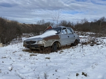 An abandoned Dacia in Transylvania