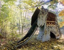 An abandoned elephant slide inside the Chernobyl exclusion zone Photograph by David McMillan 