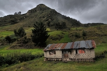 An abandoned home in the Andes near Quilotoa Ecuador  by Len Langevin