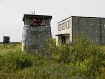 An abandoned nuclear research facility and the pillboxes guarding it 