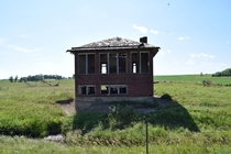 An Abandoned One-room Schoolhouse In Eastern South Dakota 